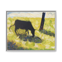 Black Cow in a Meadow (ca. 1881) by Georges Seurat - NOMADEN ART GALLERY