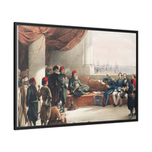 Interview with The Viceroy of Egypt at His palace at Alexandria illustration by David Roberts (1796–1864)