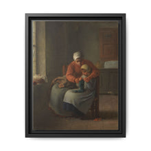 The Knitting Lesson (c. 1860) by Jean François Millet - NOMADEN ART GALLERY