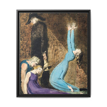Man supporting a supine woman, an aged man with bell, and a woman in a blue dress raising arms illustration from Europe: a Prophecy by William Blake (1752-1827) - NOMADEN ART GALLERY