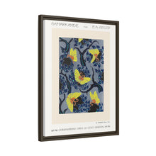 Butterfly pochoir pattern in Art Nouveau oriental style