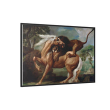 A Lion Attacking a Horse (1762) by George Stubbs.