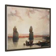 Statues of Memnon at Thebes during the inundation illustration by David Roberts (1796–1864)