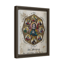 Saint George and Saint Antony of Padua, Saint Catherine of Alexandria, Saint Peter the Apostle, Saint Philomena, Saint Anne, Saint Barbara, Saint John the Baptist and Saint Agnes
