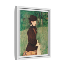 Mujer joven en un jardín (Jeune femme dans un jardin), (1879) de Édouard Manet