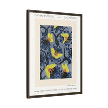 Butterfly pochoir pattern in Art Nouveau oriental style