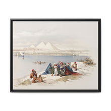 Pyramids of Gezeeh (Giza) from the Nile illustration by David Roberts (1796–1864) - NOMADEN ART GALLERY