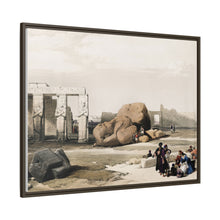 Fragment of the Great Colossi at the Memnonium Thebes illustration by David Roberts (1796–1864)