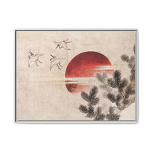 Katsushika Hokusai's birds and sunset, from Album of Sketches (1814) - NOMADEN ART GALLERY