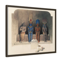 Sanctuary of the Temple of Aboo Simbel Nubia illustration by David Roberts (1796–1864)