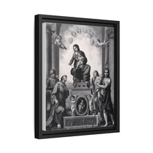Saint Mary (the Blessed Virgin) with the Christ Child and Saint Antony of Padua, Saint Francis of Assisi, Saint Catherine of Alexandria, Saint John the Baptist and angels. - NOMADEN ART GALLERY