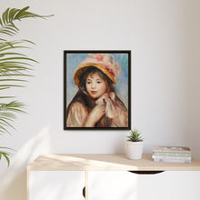 Mädchen mit rosa Haube (Jeune fille au chapeau rose) (1894) von Pierre-Auguste Renoir