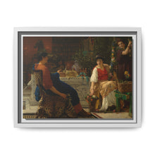 Preparations for the Festivities (The Floral Wreath) (1866) by Sir Lawrence Alma Tadema - NOMADEN ART GALLERY