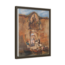 Monks Buying Fish before the Portal of the Madonna della Misericordia (1855) by Ludwig Johann Passini