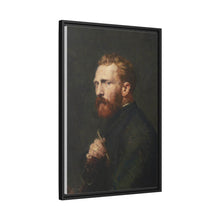 Framed Matte Canvas Wall Art - Vintage Portrait of Artist - NOMADEN ART GALLERY