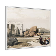 Fragment of the Great Colossi at the Memnonium Thebes illustration by David Roberts (1796–1864)