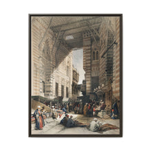 Bazaar of the silk mercers, Cairo illustration by David Roberts (1796–1864) - NOMADEN ART GALLERY
