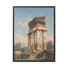 A Temple Ruin in Agrigento (c. 1825) by Carl Wilhelm Götzloff: A Classical Landscape - NOMADEN ART GALLERY