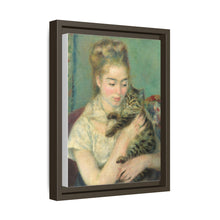 La mujer con el gato de Pierre-Auguste Renoir (c. 1875)