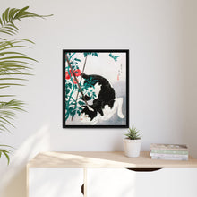 Cat with Tomato Plant (1931) print in high resolution by Hiroaki Takahashi