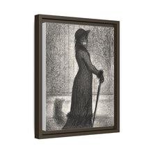 Georges Seurat's Woman Strolling (1884)