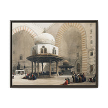 Mosque of Sultan Hassan Cairo illustration by David Roberts (1796–1864) - Framed Wall Art - NOMADEN ART GALLERY
