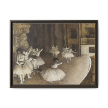 Ballet Rehearsal on Stage (1874) by Edgar Degas - NOMADEN ART GALLERY