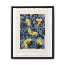 Butterfly pochoir pattern in Art Nouveau oriental style - NOMADEN ART GALLERY