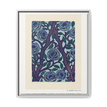 Flower pattern Art Deco stencil print in oriental style - NOMADEN ART GALLERY