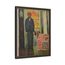 Self-Portrait Between the Clock and the Bed (1940-1943) by Edvard Munch - NOMADEN ART GALLERY