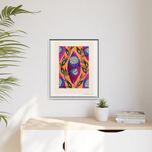 Flower pochoir pattern in Art Nouveau oriental style