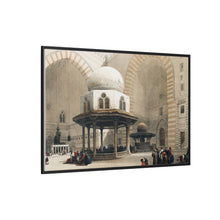 Mosque of Sultan Hassan Cairo illustration by David Roberts (1796–1864) - Framed Wall Art