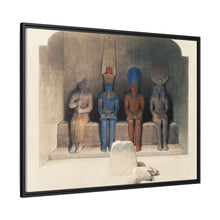 Sanctuary of the Temple of Aboo Simbel Nubia illustration by David Roberts (1796–1864)