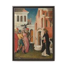 Saint Peter Martyr Exorcizing a Woman Possessed by a Devil by Antonio Vivarini - NOMADEN ART GALLERY