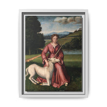 A virgin and a unicorn; representing chastity - NOMADEN ART GALLERY