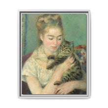 Pierre-Auguste Renoir's Woman with a Cat (c. 1875) - NOMADEN ART GALLERY