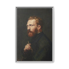Framed Matte Canvas Wall Art - Vintage Portrait of Artist - NOMADEN ART GALLERY