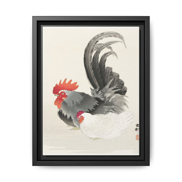 Chicken and cock (1900 - 1936) by Ohara Koson