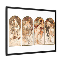 Alphonse Maria Mucha's The Seasons (1897). Famous Art Nouveau artwork