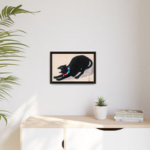 Black Cat Hissing 20th century print in high resolution by Hiroaki Takahashi