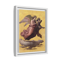 Two angels floating (1865) tempera art by Johann von Schraudolph