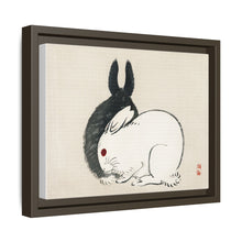 Black and white rabbits by Kōno Bairei (1844-1895)