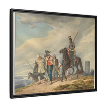 Three Armed Riders Escorting Prisoners near Reims (1825) by Peter von Hess