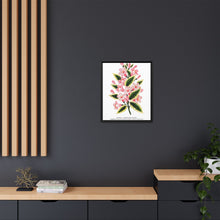 Pink flowers, Weigela lithograph (1900)