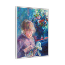 Mujer joven cosiendo (1879) de Pierre-Auguste Renoir.