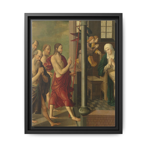 Panel of an Altarpiece with Dispute with the Doctors, on verso is Appearance of Christ to his Mother (c. 1520 - c. 1535) by Master of Alkmaar - NOMADEN ART GALLERY
