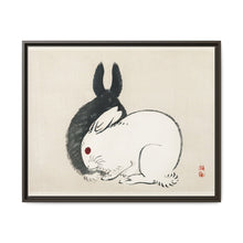 Black and white rabbits by Kōno Bairei (1844-1895) - NOMADEN ART GALLERY