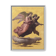 Two angels floating (1865) tempera art by Johann von Schraudolph - NOMADEN ART GALLERY