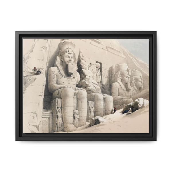 The Great Temple of Aboo Simble Nubia illustration by David Roberts (1796–1864) - NOMADEN ART GALLERY