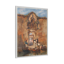 Monks Buying Fish before the Portal of the Madonna della Misericordia (1855) by Ludwig Johann Passini